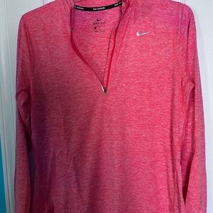 Nike Pink Long Sleeve Dri-FIT Top